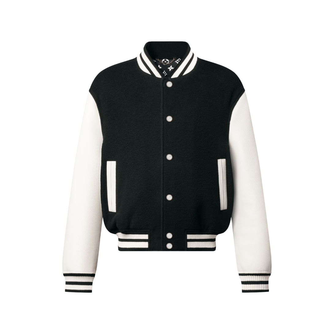 Leather Signature Varsity Jacket - High-End Ready-to-Wear | LOUIS